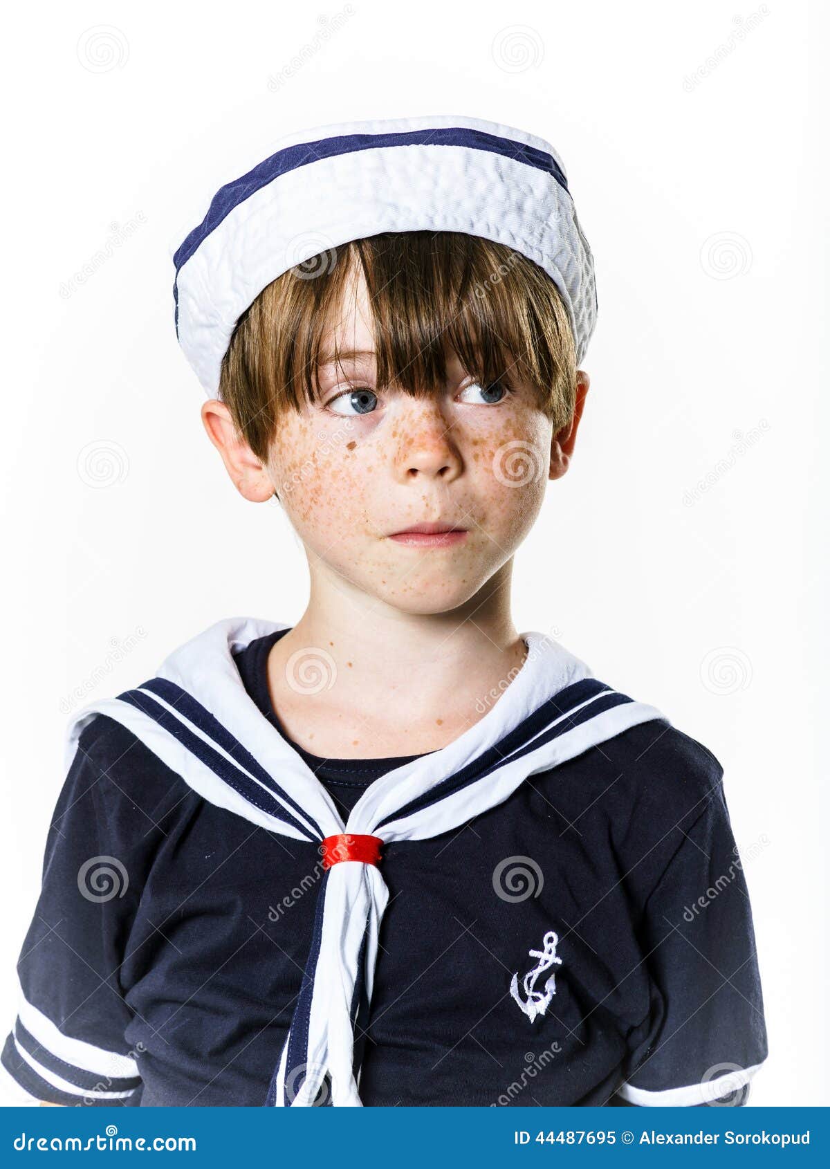 Cute Little Boy Dressed in Sailor Suit Stock Image Image of energetic, funny 44487695
