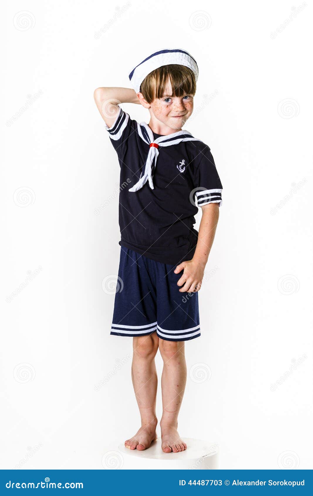 Cute Little Boy Dressed in Sailor Suit Stock Image Image of happiness, cute 44487703