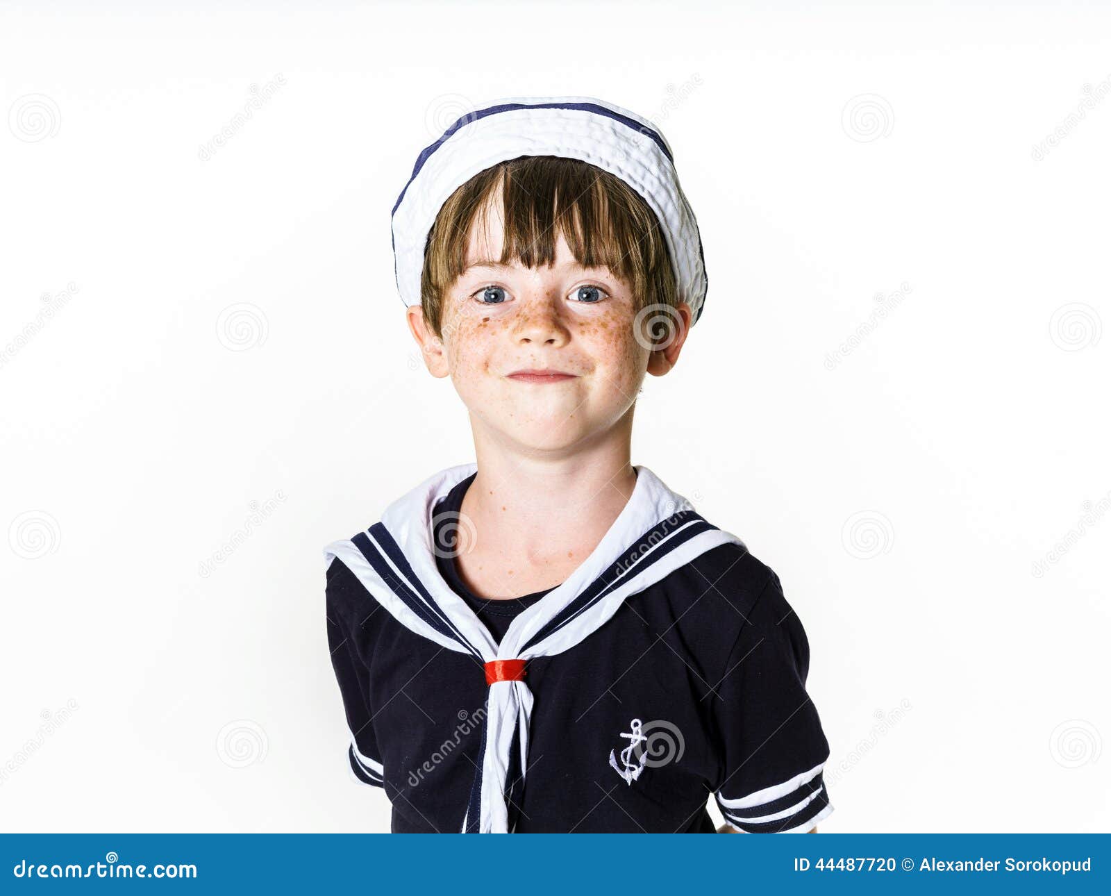 Cute Little Boy Dressed in Sailor Suit Stock Photo Image of cute