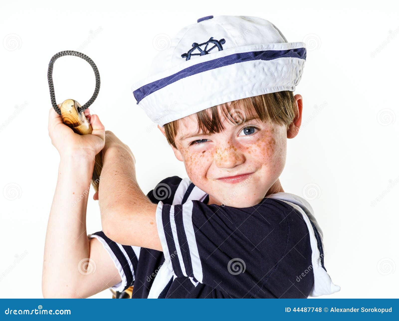 Cute Little Boy Dressed in Sailor Suit Stock Photo Image of active, play 44487748
