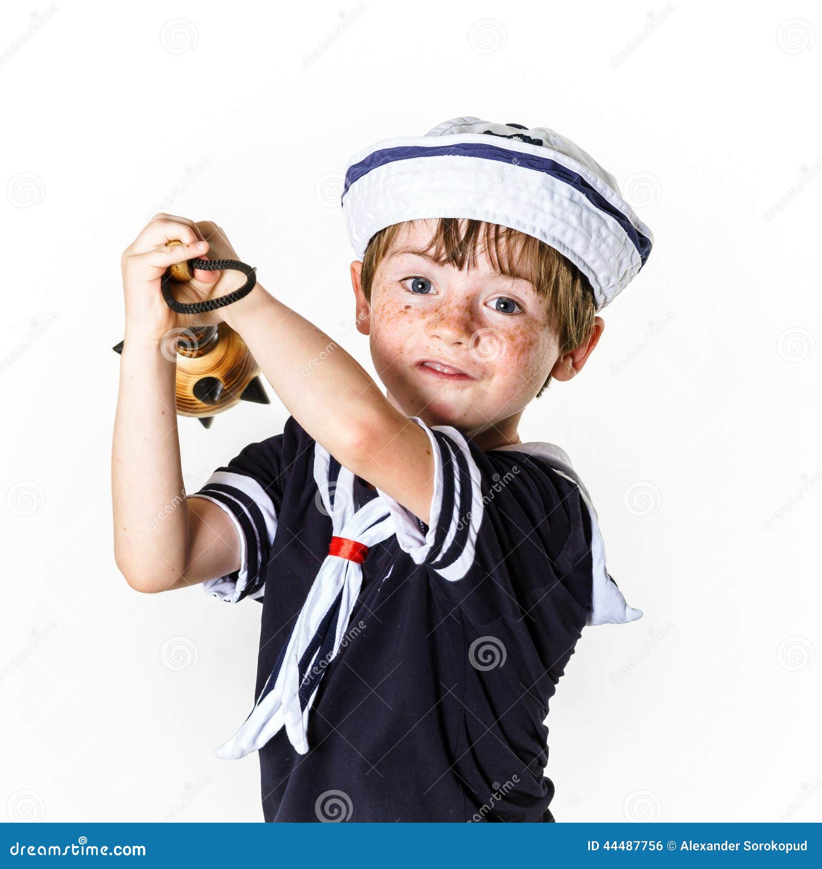 Cute Little Boy Dressed In Sailor Suit Stock Photo Image 44487756