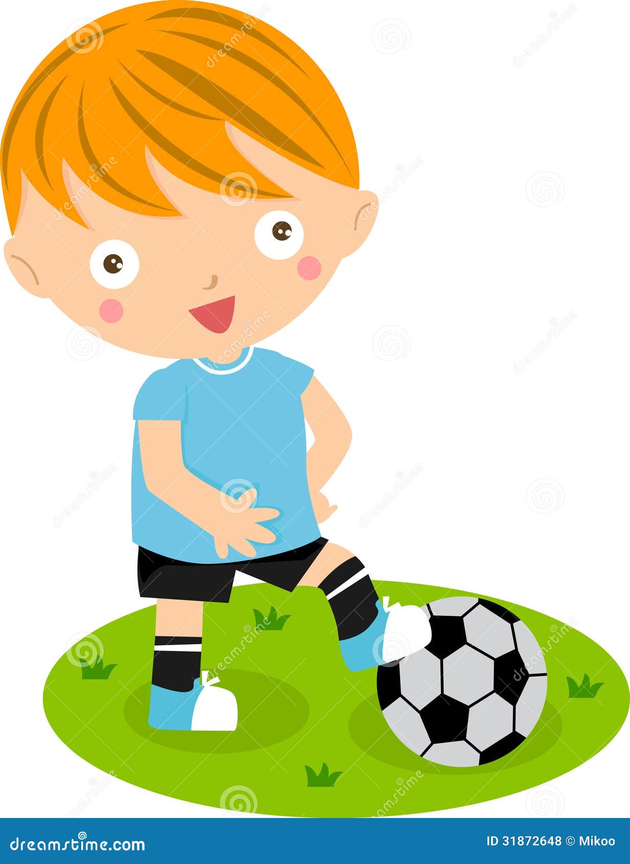 clipart boy playing football - photo #23