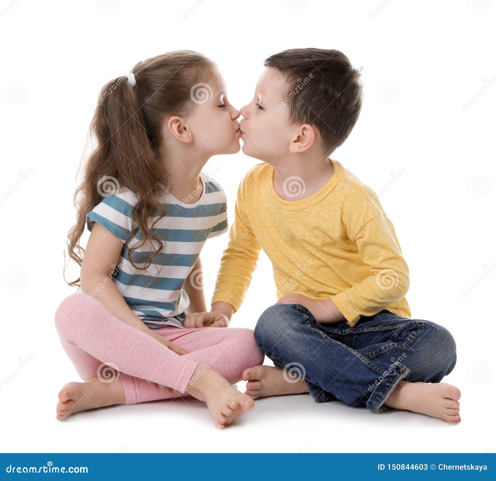 Boy And A Girl Kissing