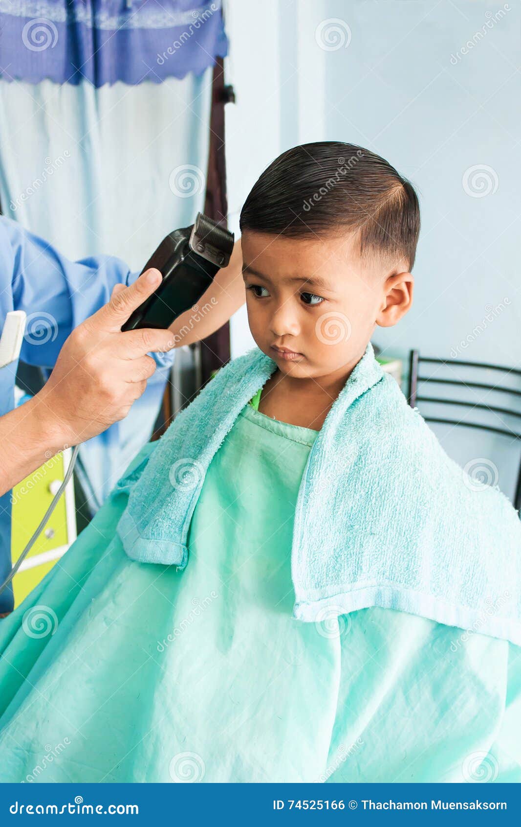 Cute Little Boy Haircut Stock Photo Image Of Child Cute 74525166