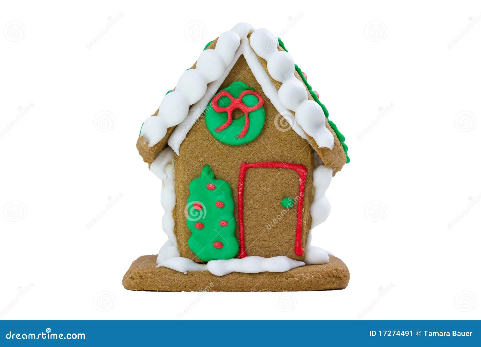 Cute Little Gingerbread House Stock Image Image of gingerbread, iced