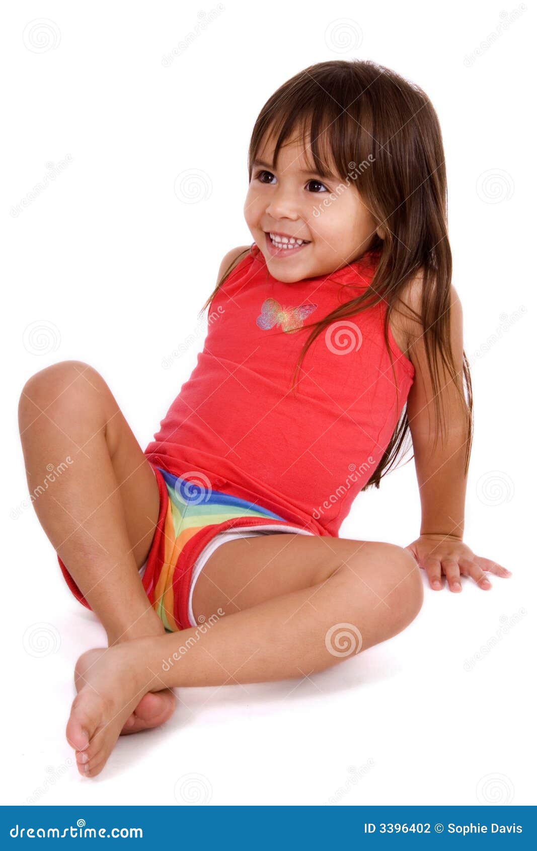 Cute Little Girl Stock Photo Image Of Playing Colorful