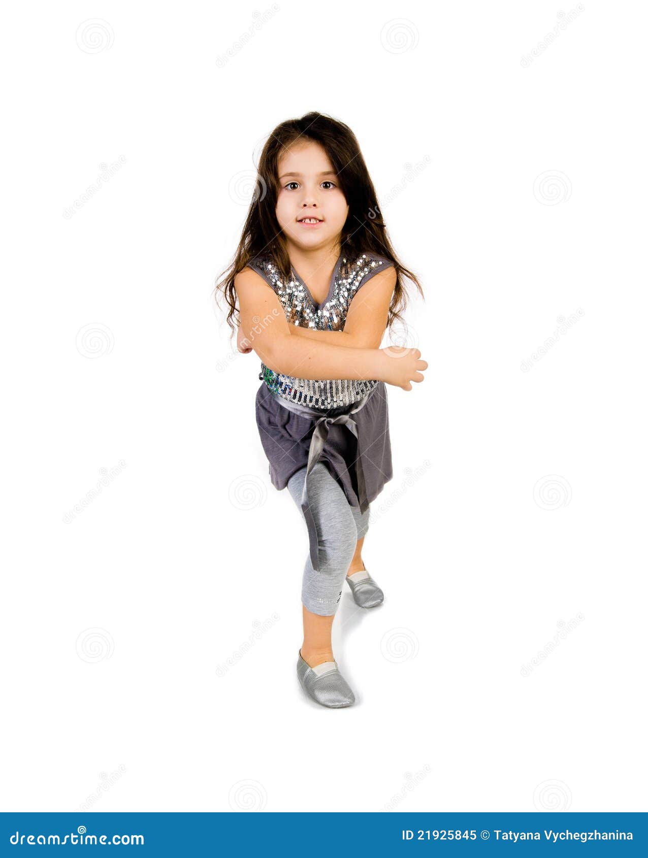 Cute little girl dance stock image. Image of lifestyle 21925845