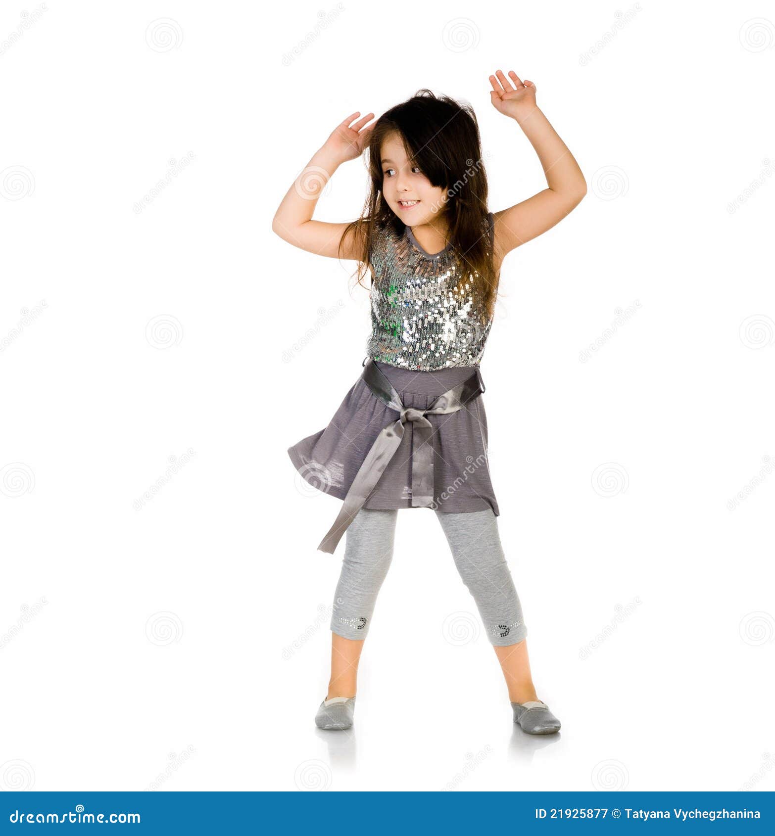 Cute little girl dance stock image. Image of dress, background 21925877