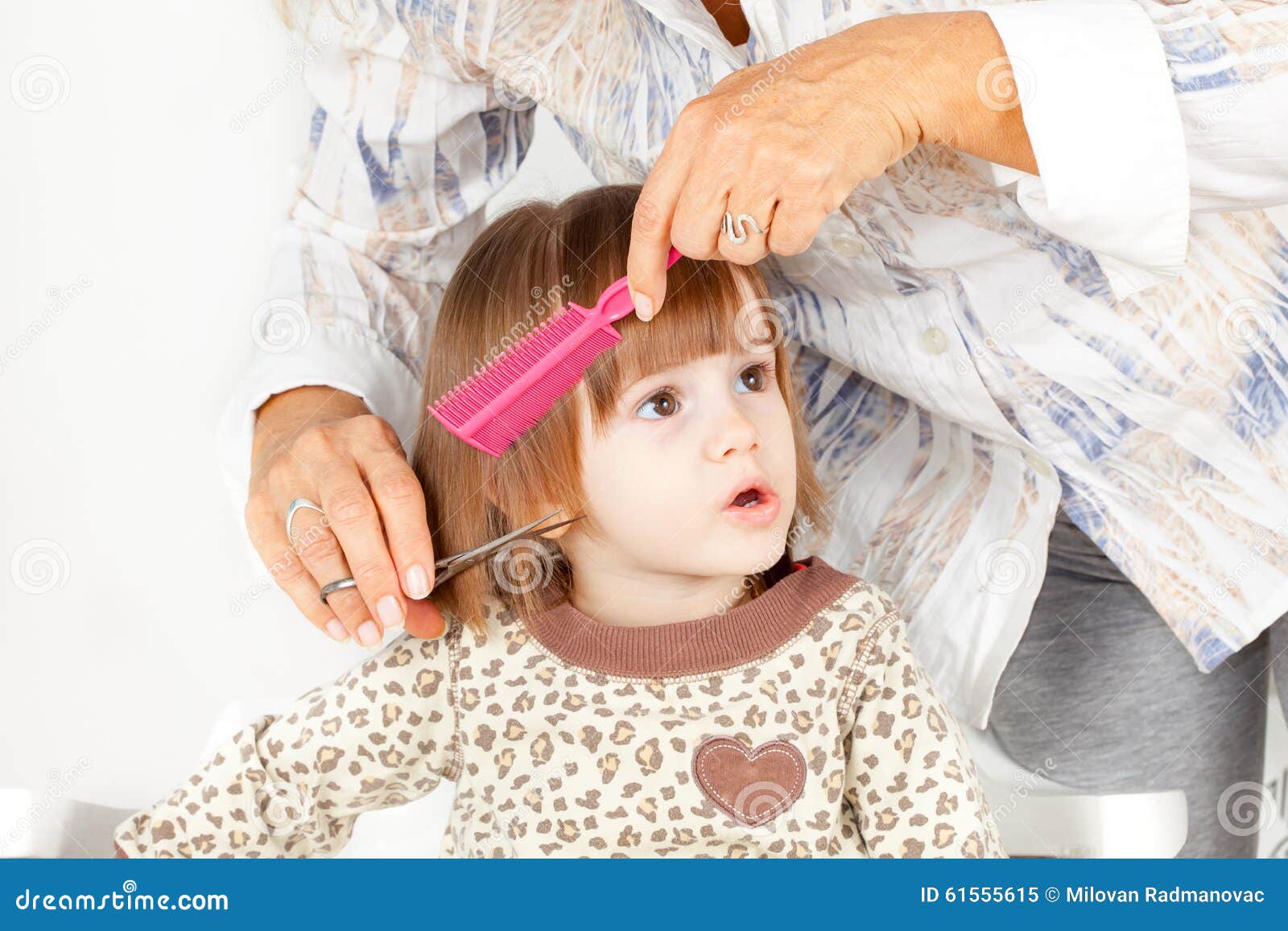 Cute Little Girl Hair Style Stock Image Image Of Care Haircut
