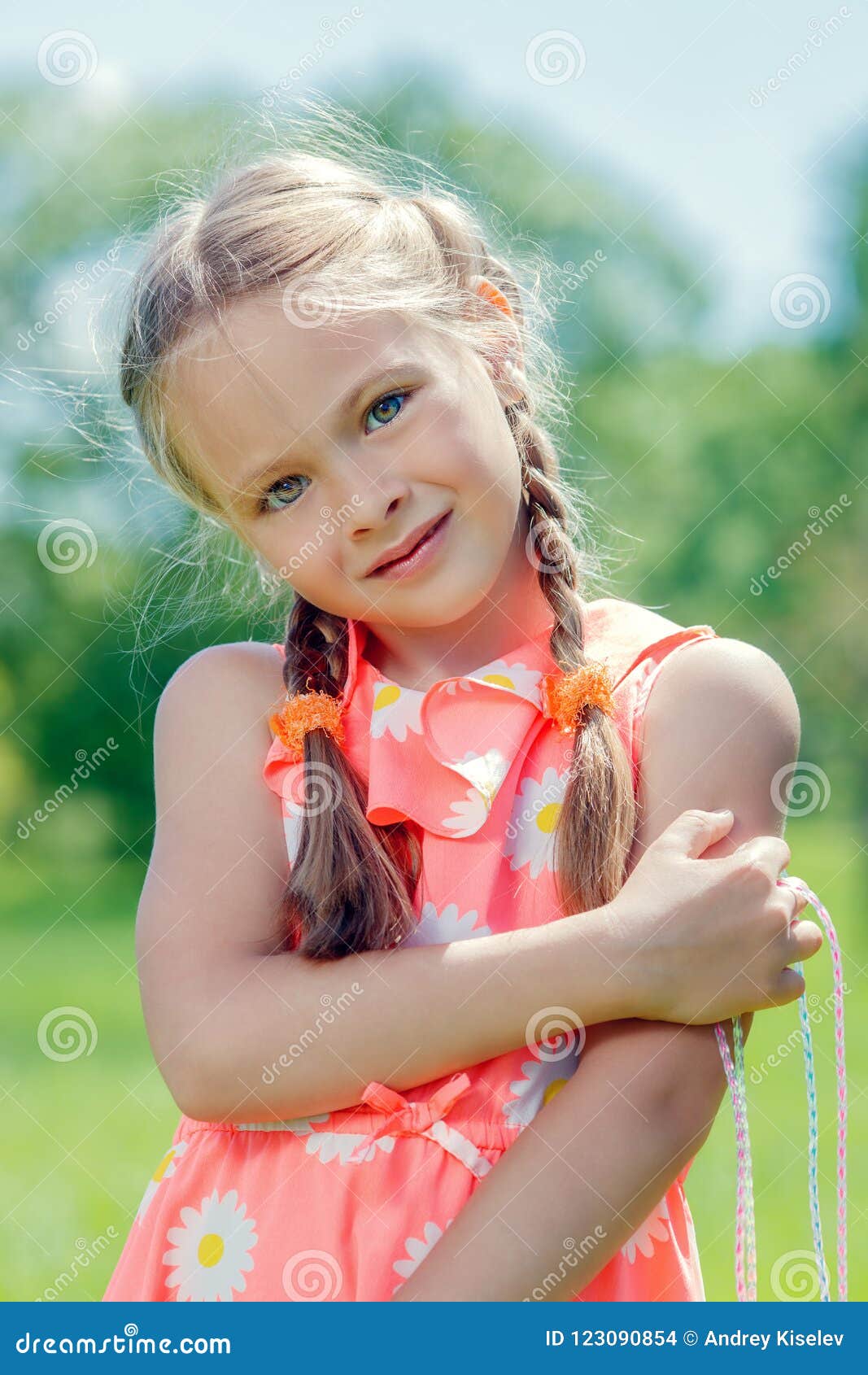 Cute Little Girl Stock Photo Image Of Countryside Childhood