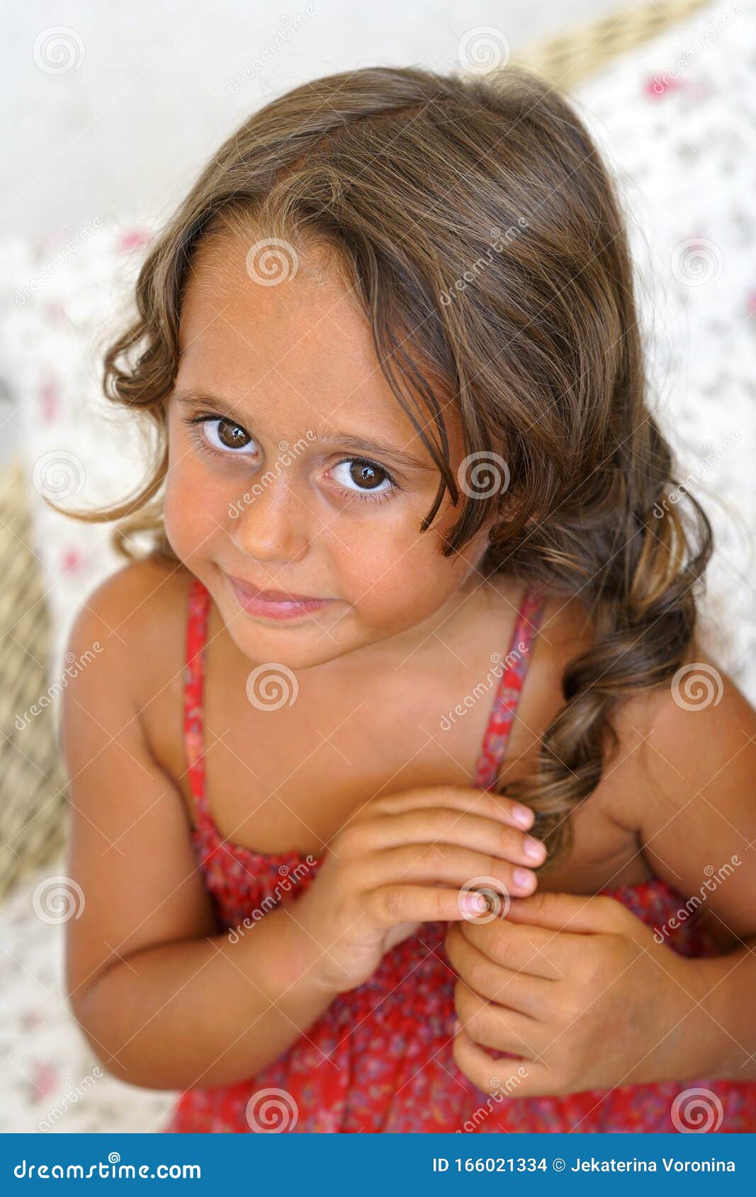 Cute little girl looking stock photo. Image of cute - 166021334