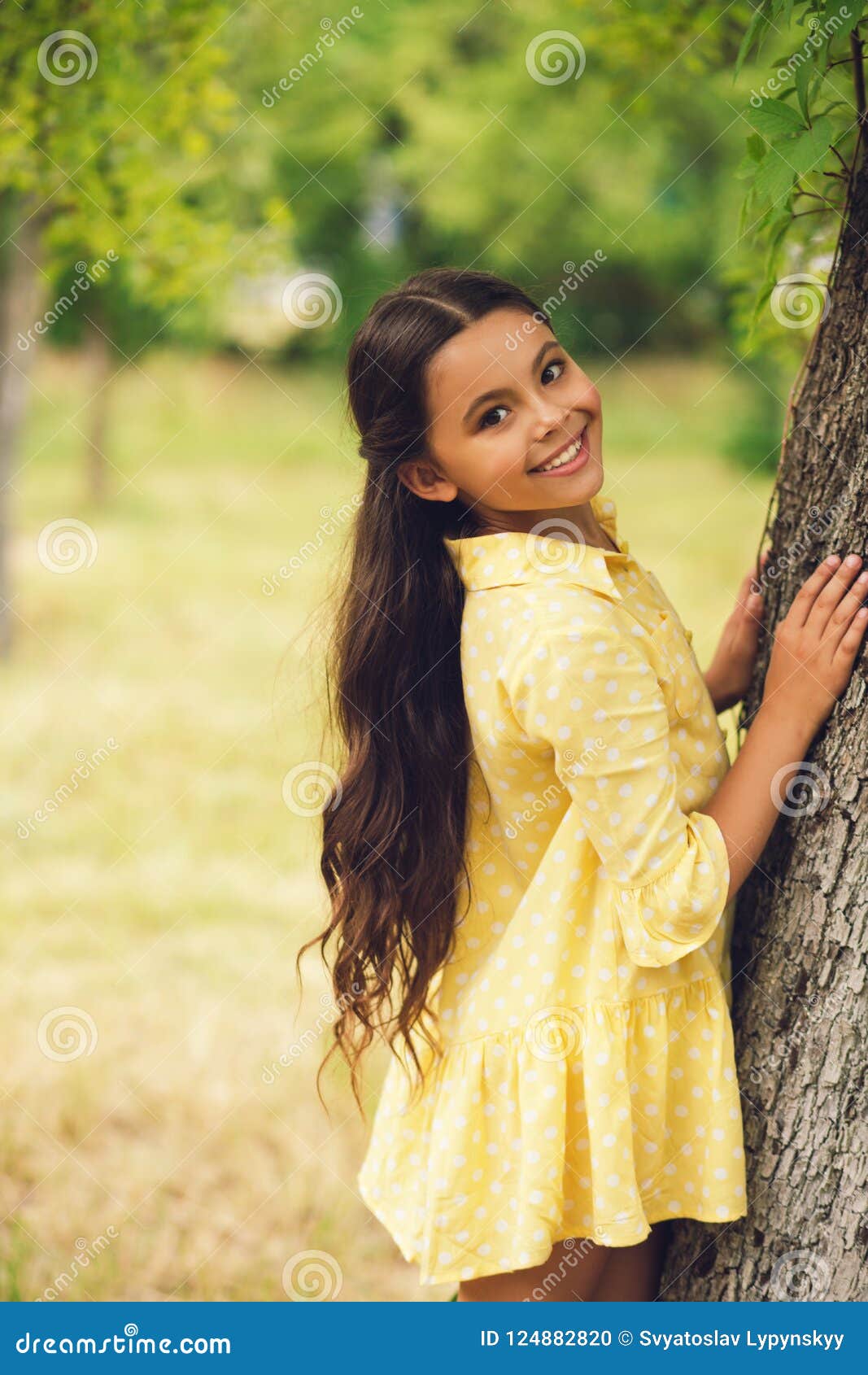 Cute Little Girl Out In Nature Stock Photo Image Of Beautiful Baby