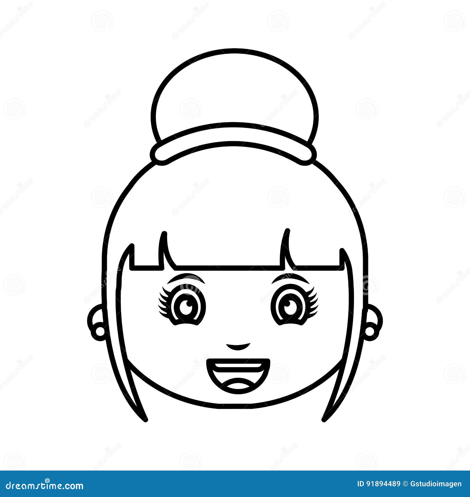 Cute little girl student stock vector. Illustration of college - 91894489