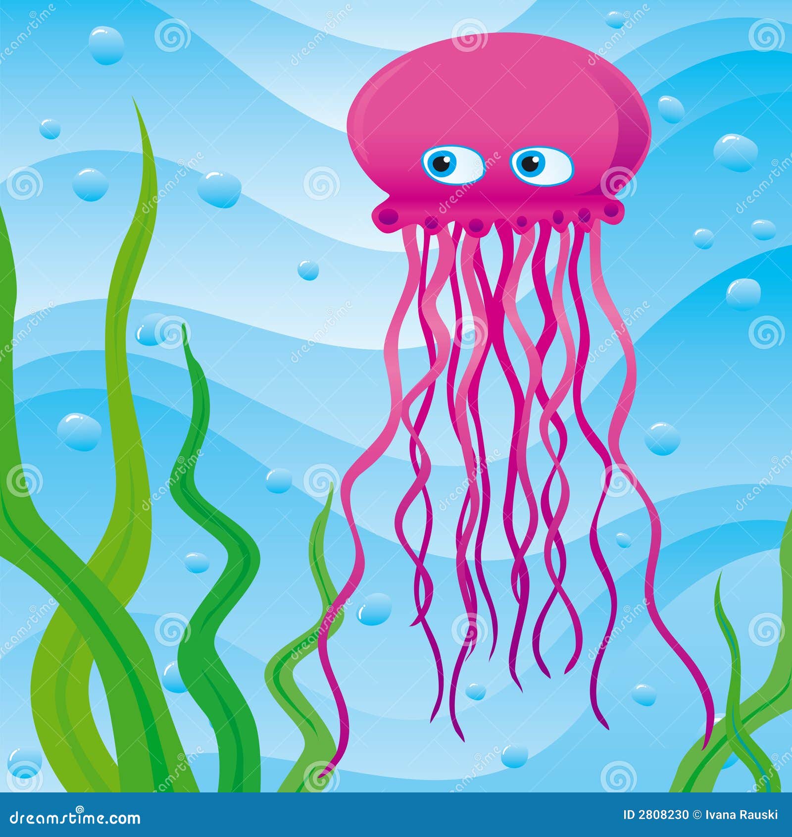 animated jellyfish clipart - photo #36