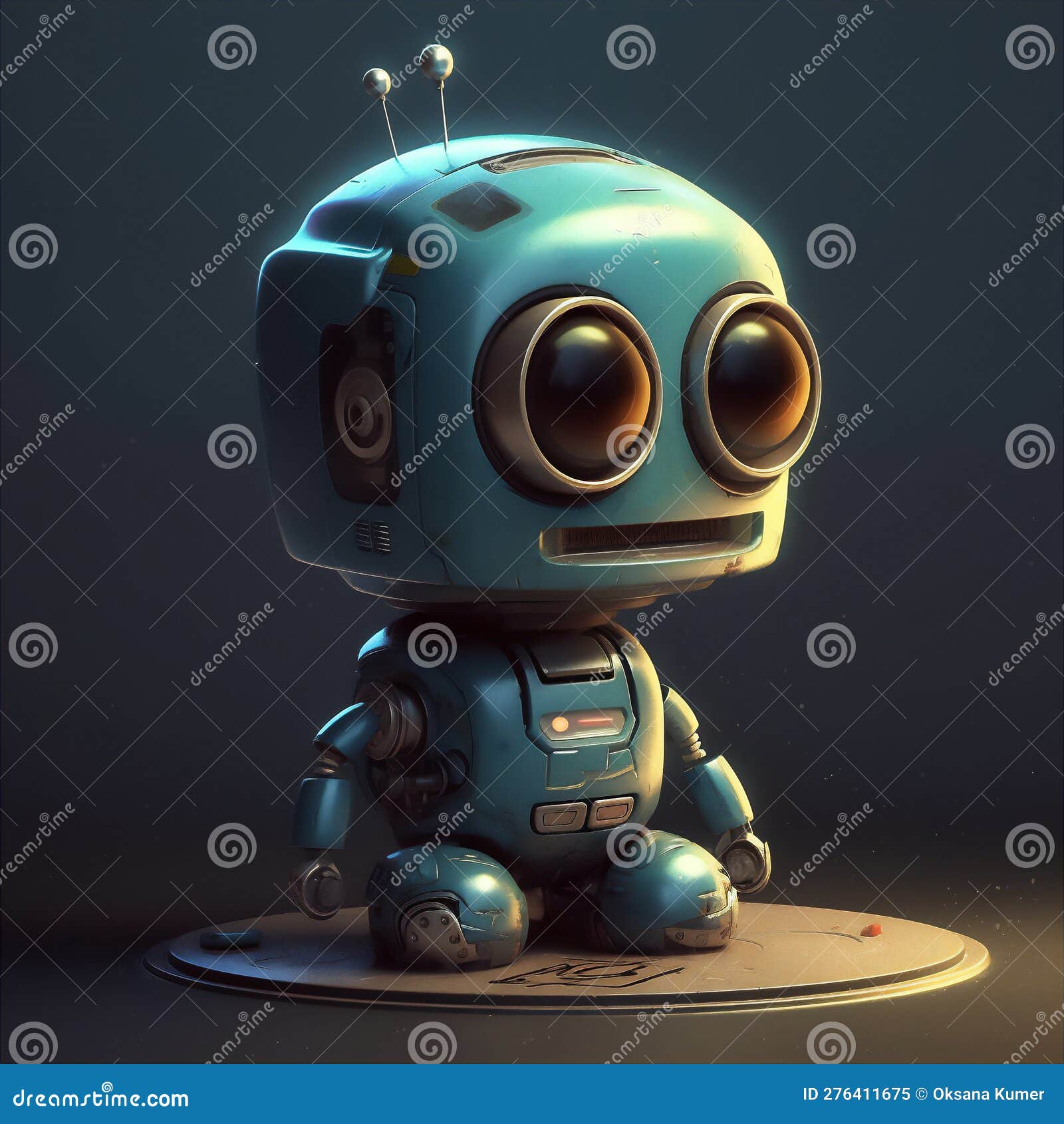 cute little robot. ai generated