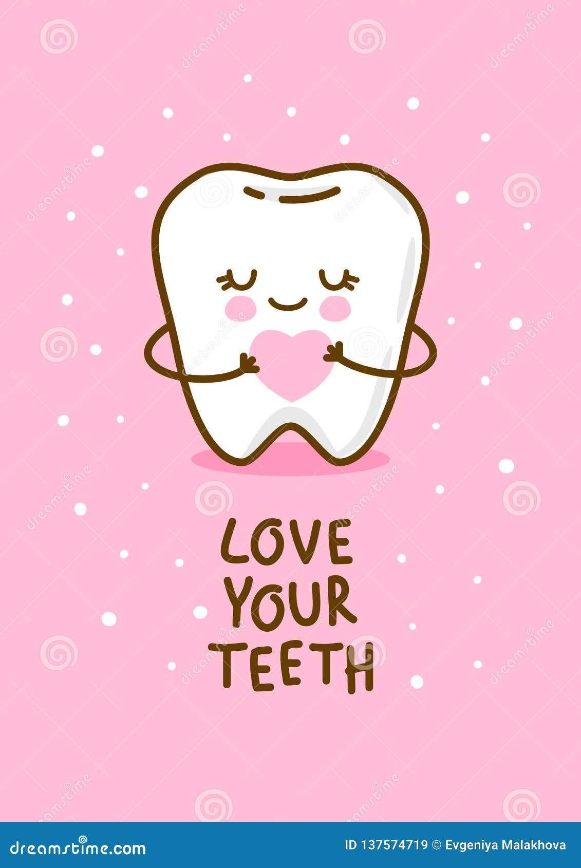 Download Cute tooth for Your design stock vector. Illustration of ...