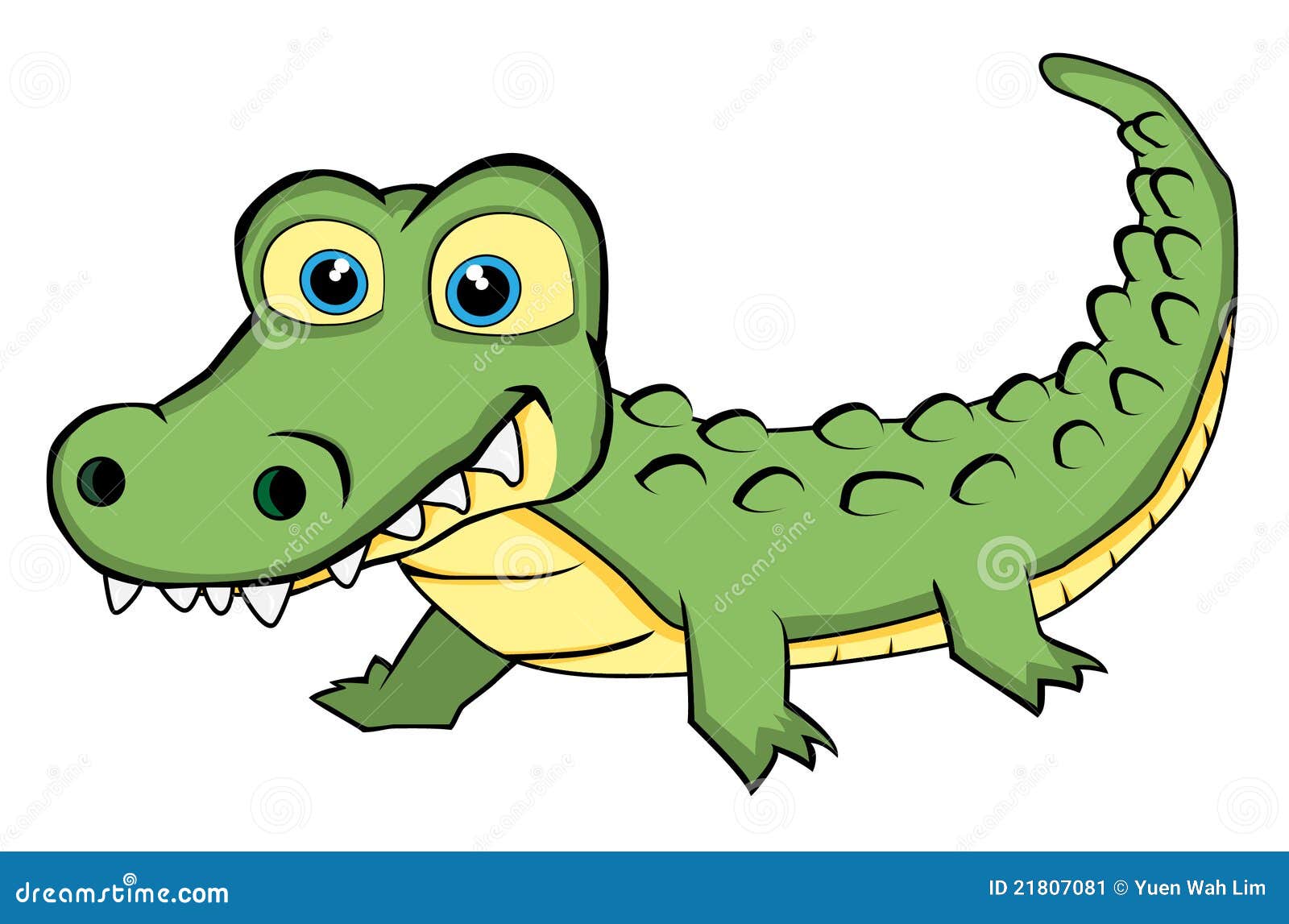 Cute Looking Crocodile stock vector. Illustration of clip ...