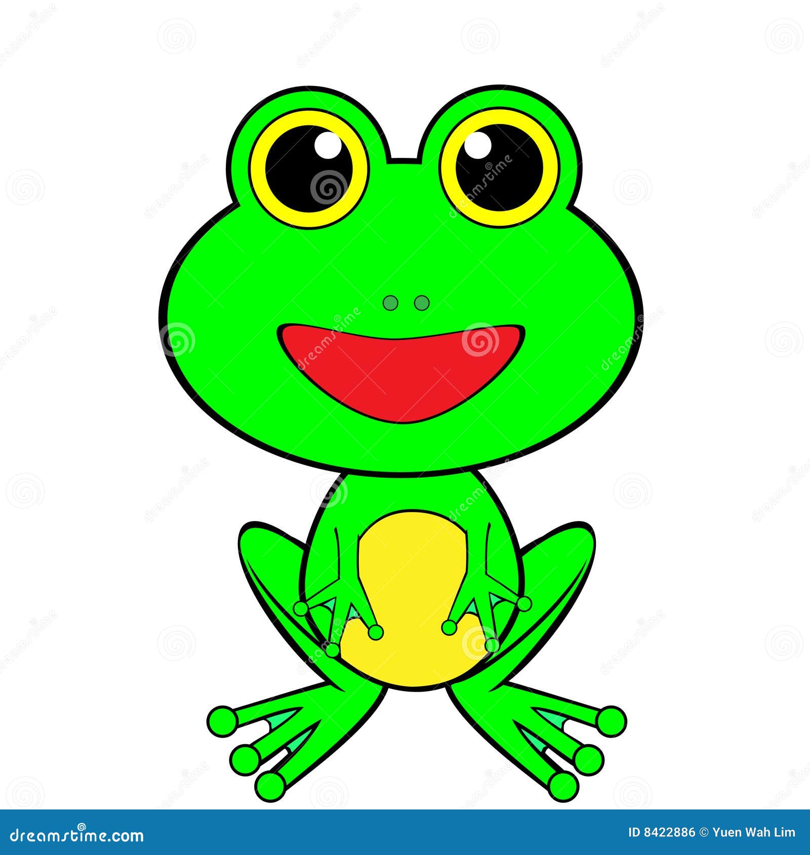 Cute Looking Green Happy Frog Stock Vector - Illustration of frog, childhood: 8422886 Cute Looking Green Happy Frog Stock Vector - Illustration of frog, childhood: 8422886