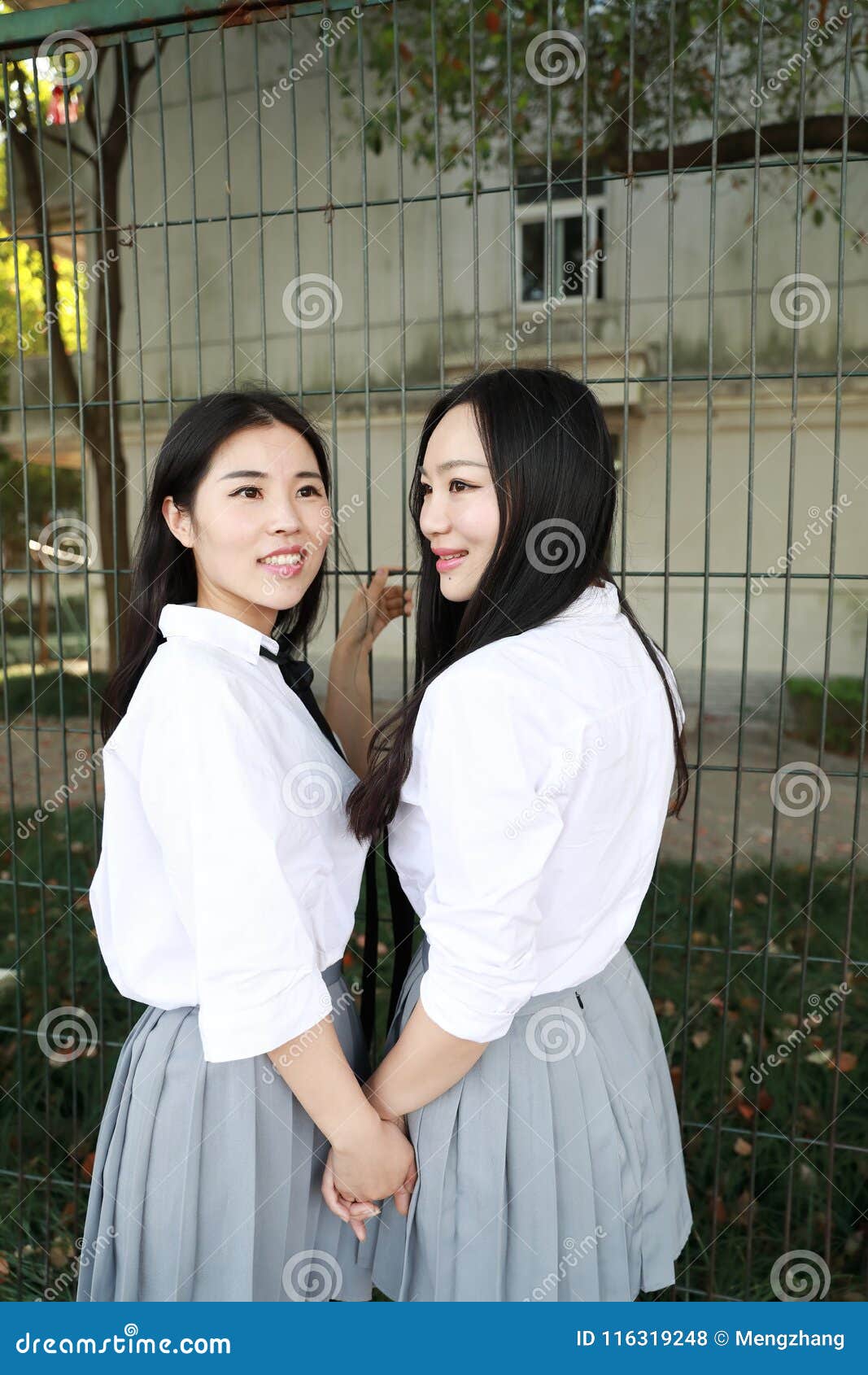 young chinese school girls