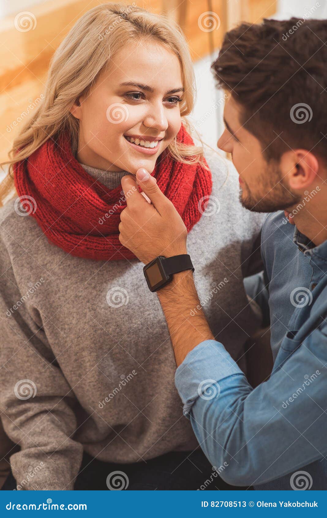 Cute Loving Couple Hugging At Home Stock Image Image Of Boyfriend Face