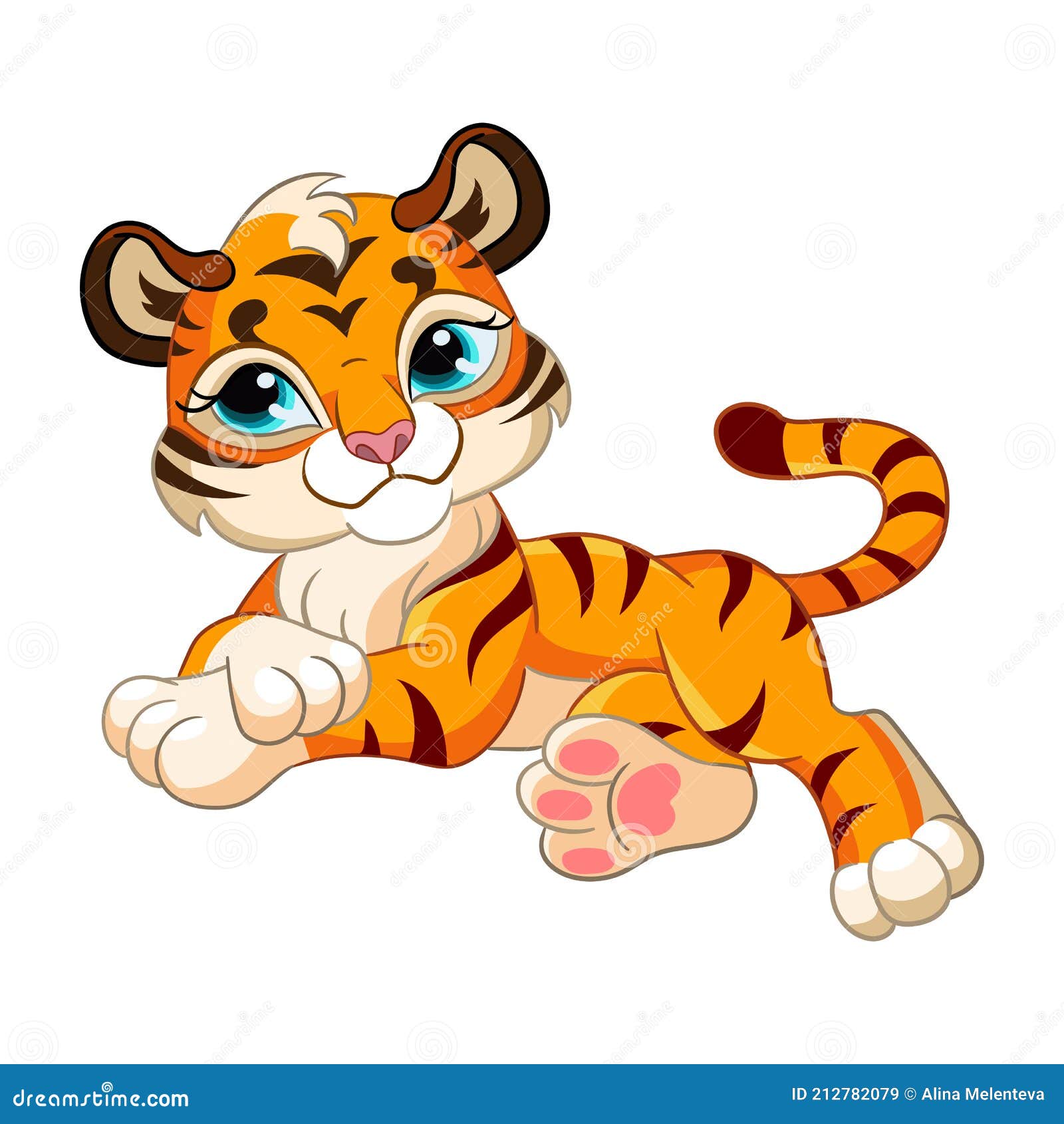 Cute Lying Tiger Cartoon Character Vector Illustration Stock Vector - Illustration of patch, children: 212782079 Cute Lying Tiger Cartoon Character Vector Illustration Stock Vector - Illustration of patch, children: 212782079
