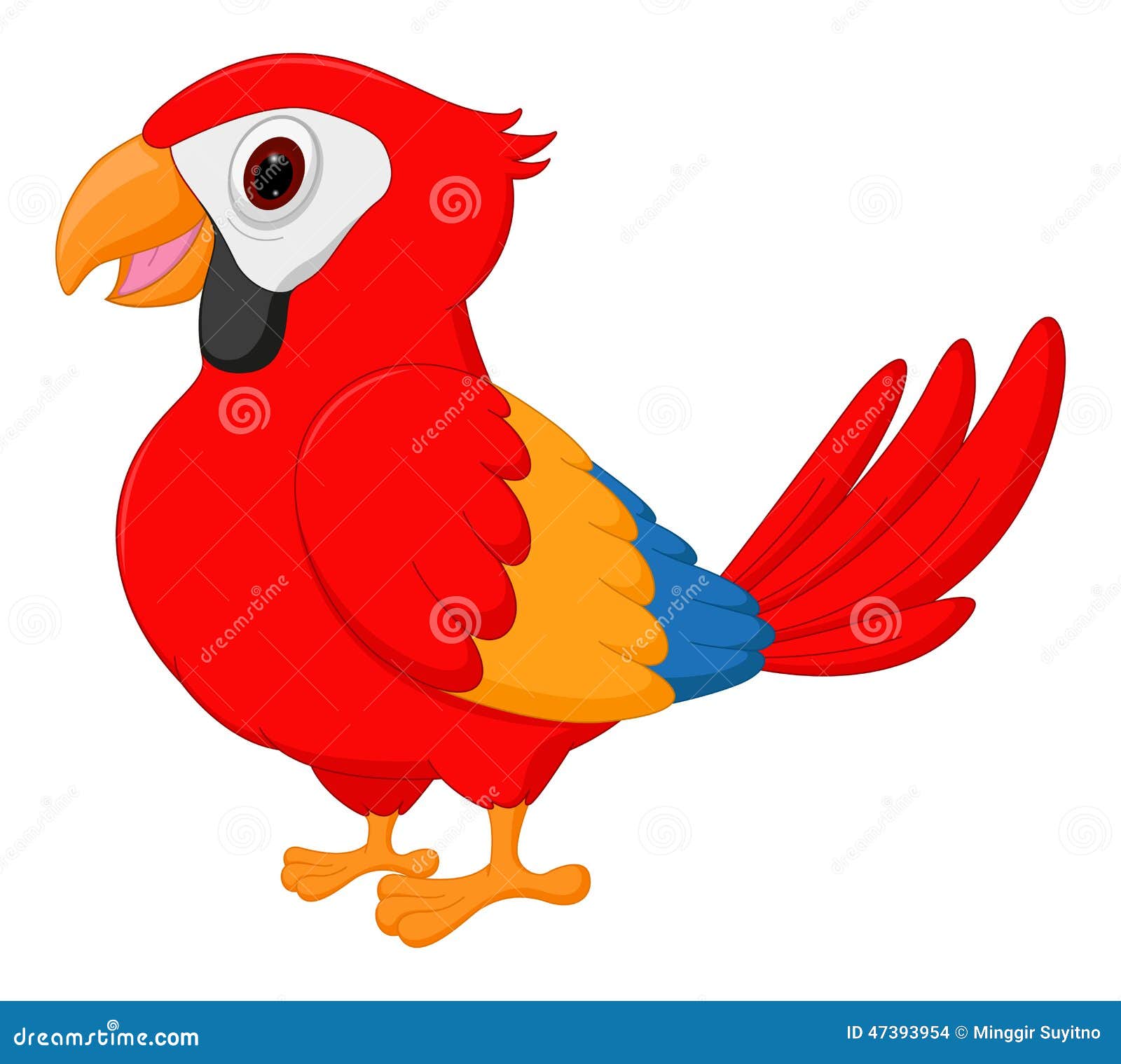 Cute Macaw Bird Cartoon Illustration 47393954 - Megapixl Cute Macaw Bird Cartoon Illustration 47393954 - Megapixl