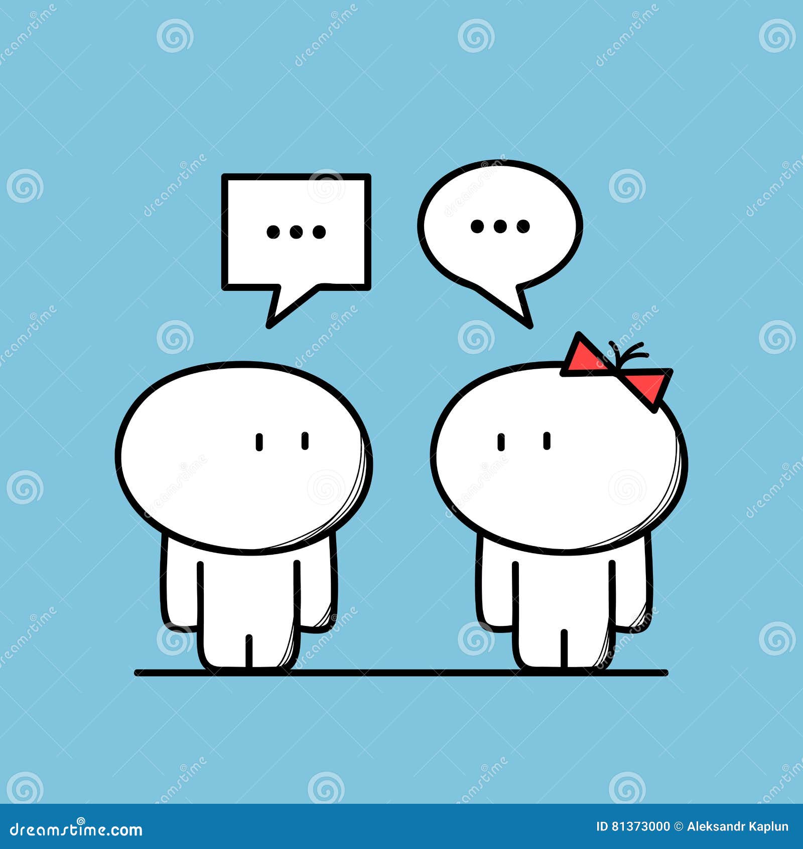 Cute Man Talks To A Woman Stock Vector Illustration Of Dialogue Cute Man Talks To A Woman Stock Vector Illustration Of Dialogue