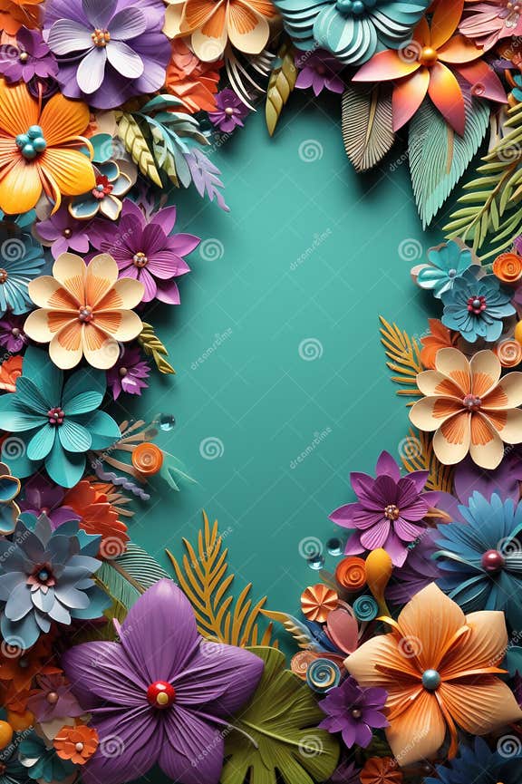 Cute Mardi Gras Carnival Poster Template with Copy Space Stock Photo