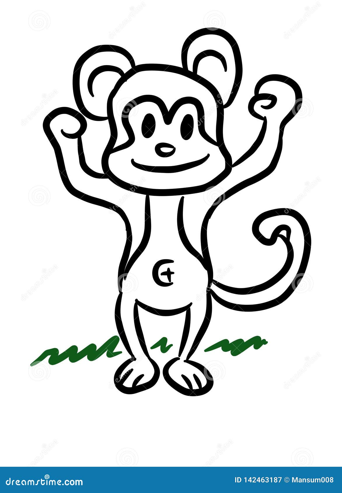 simple monkey drawing - Google Search | Monkey drawing, Cartoon monkey,  Monkey illustration