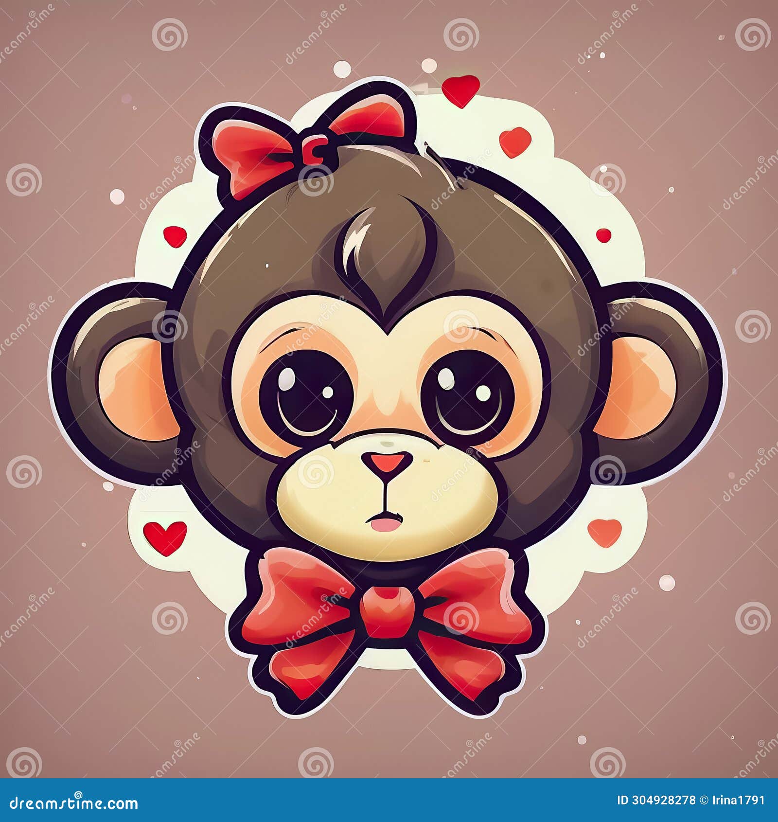 Cute Monkey Drawing - Cute Monkey - Posters and Art Prints | TeePublic