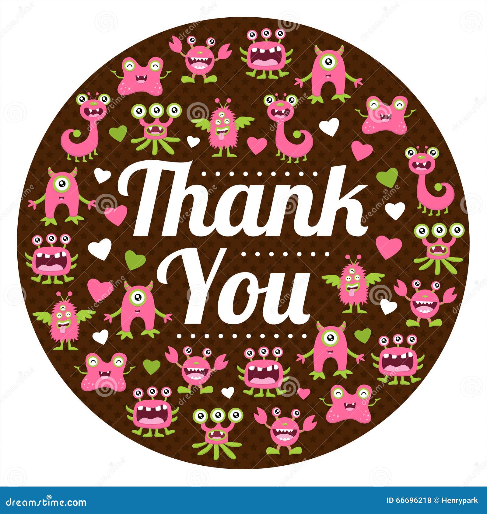 Download Cute Monster Birthday sign stock vector. Illustration of ...