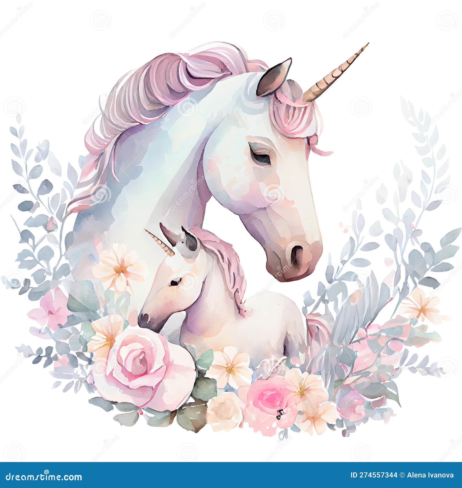 Unicorn Mom Shirt, Watercolor Pink And Gold Unicorn Unicorn Mom Shirt, Watercolor Pink And Gold Unicorn
