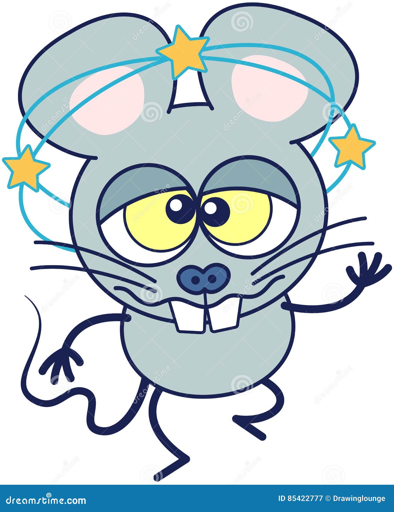 Cute Mouse Feeling Extremely Dizzy Stock Vector - Illustration of adorable,  mouse: 85422777