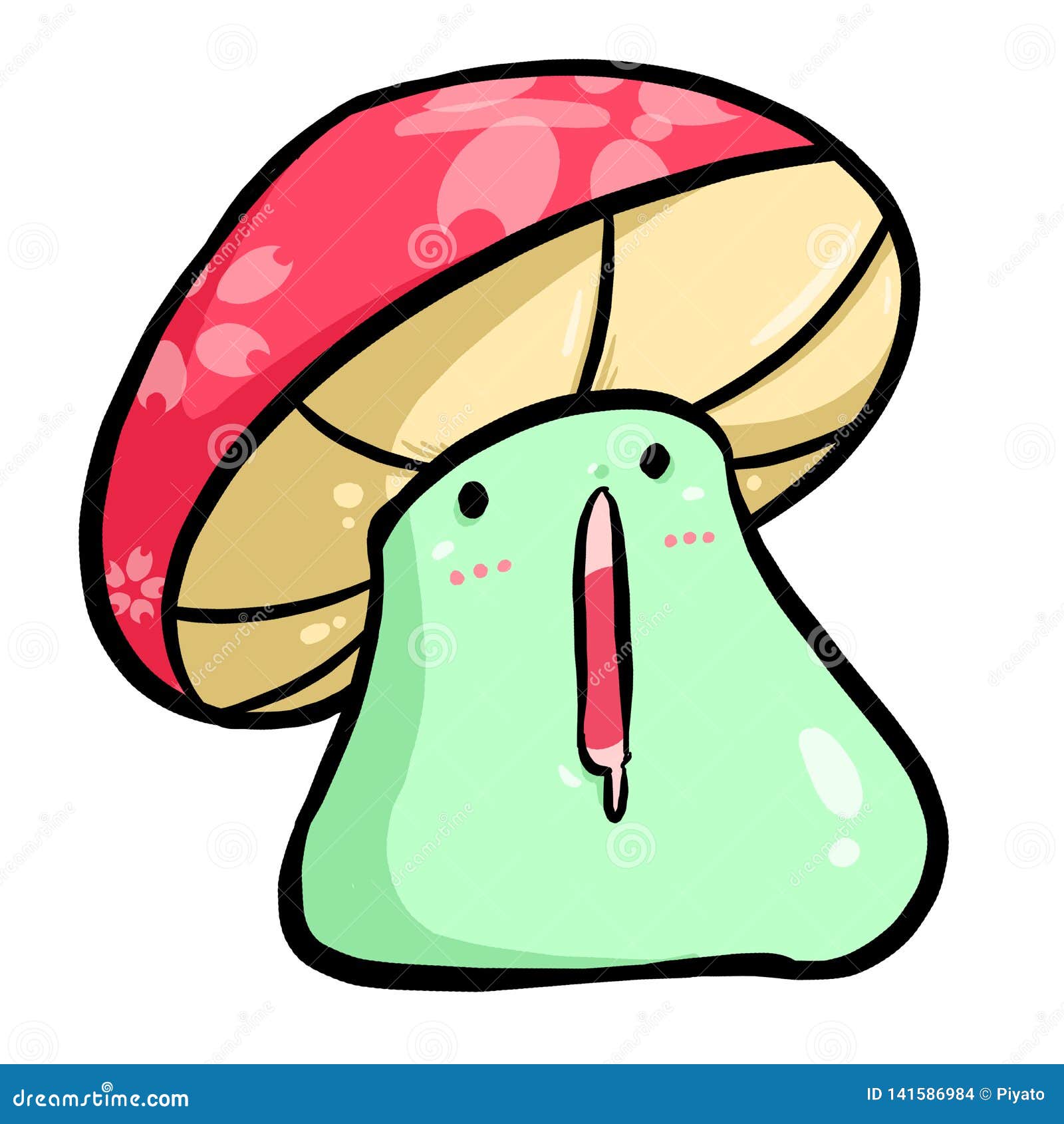 Set Of Mushroom Illustration In Various Style, Vector Format