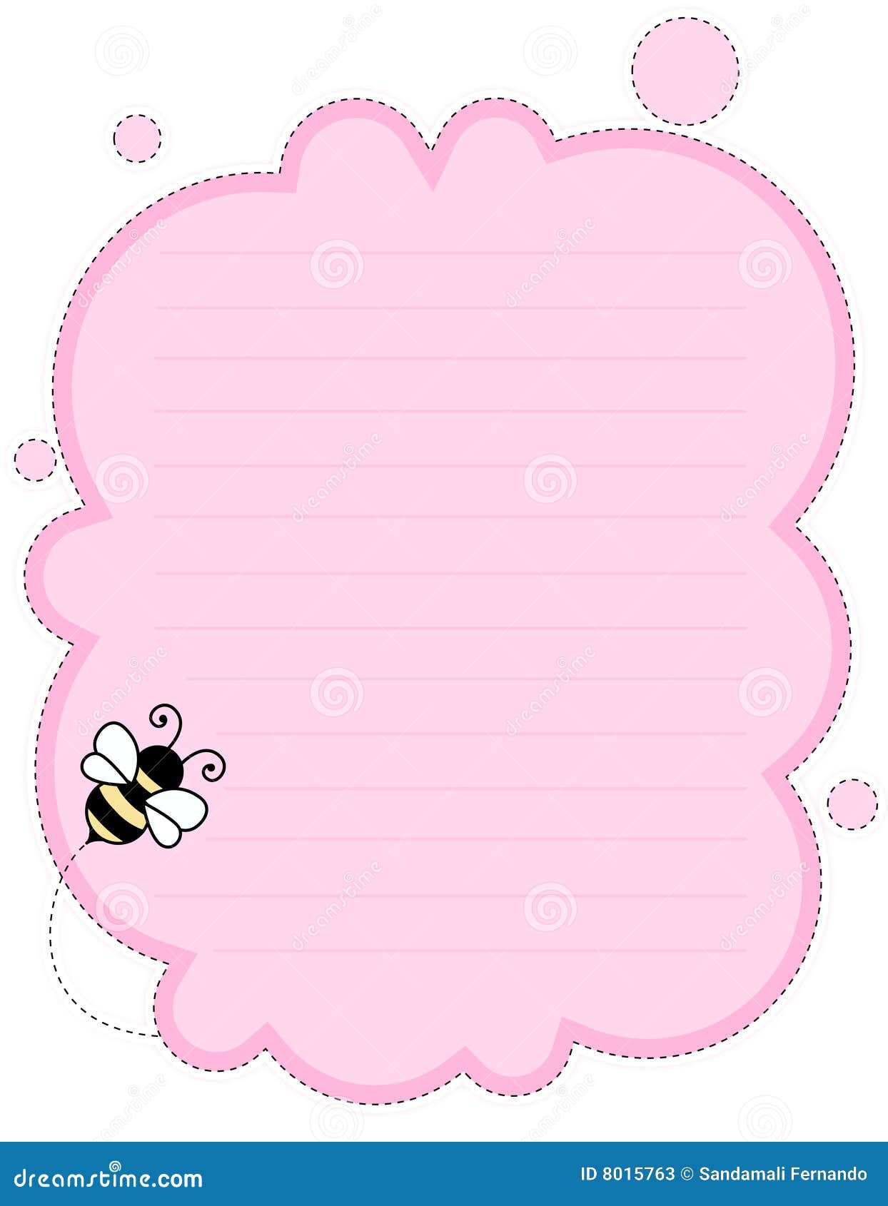 Cute note paper background stock vector. Illustration of