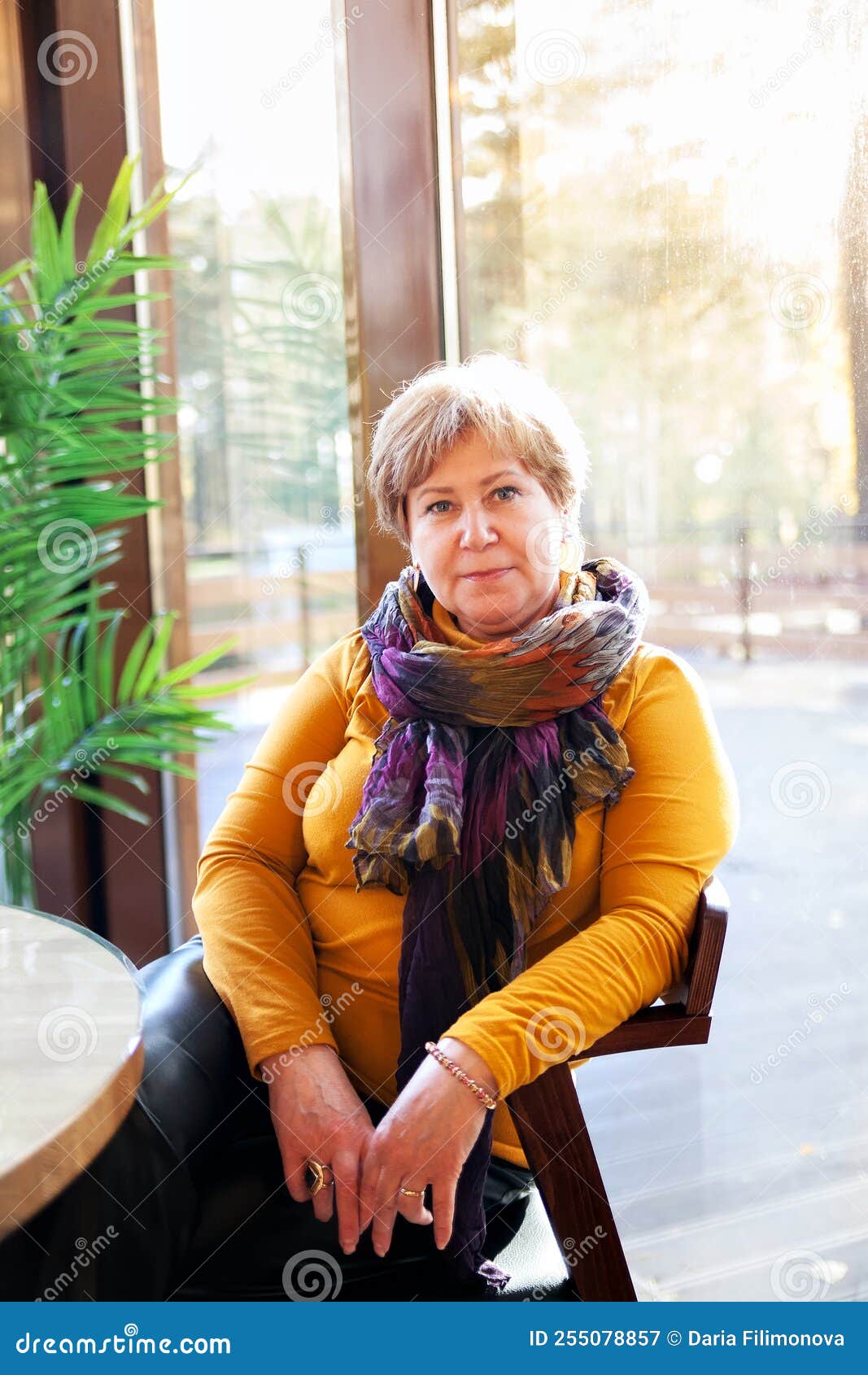 Cute Old Lady Enjoying Coffee at Outdoor Cafe Stock Photo Stock Image ...