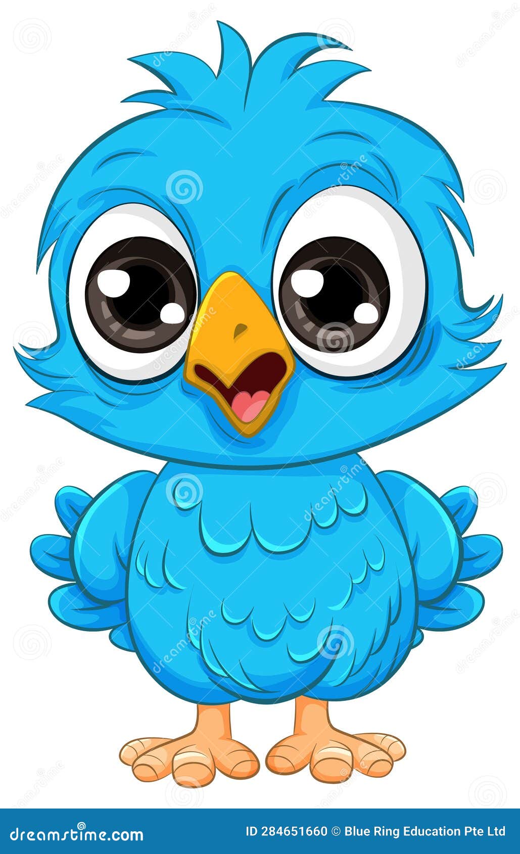 Cute Owl Chick Cartoon Isolated Stock Vector - Illustration of bird ...