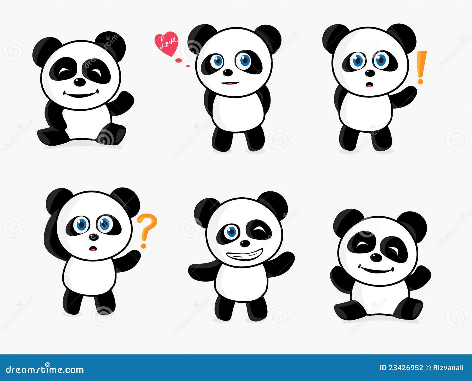 Cute Panda stock vector. Illustration of creative, white - 23426952