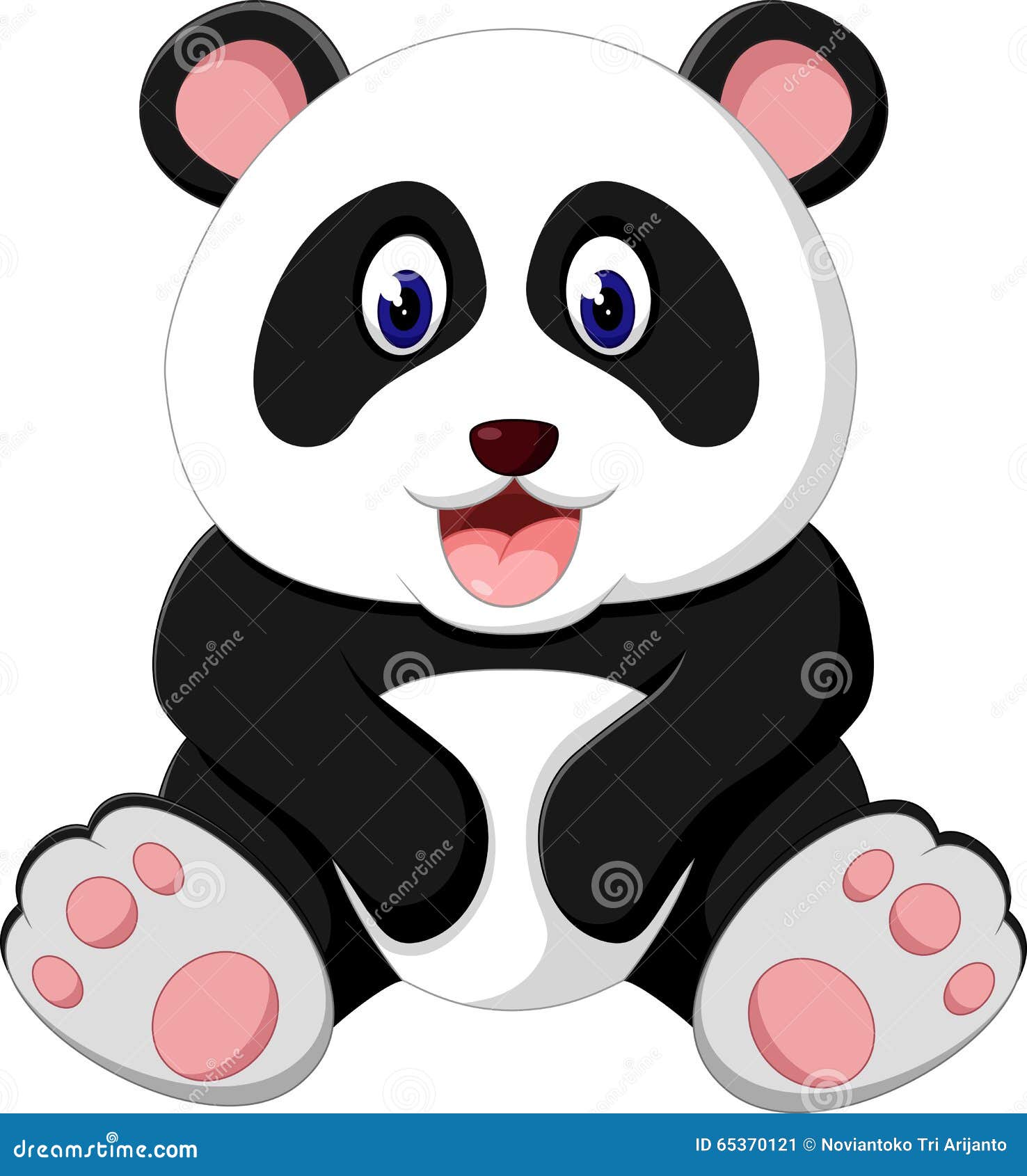 Cute Panda Cartoon Vector | CartoonDealer.com #79080857