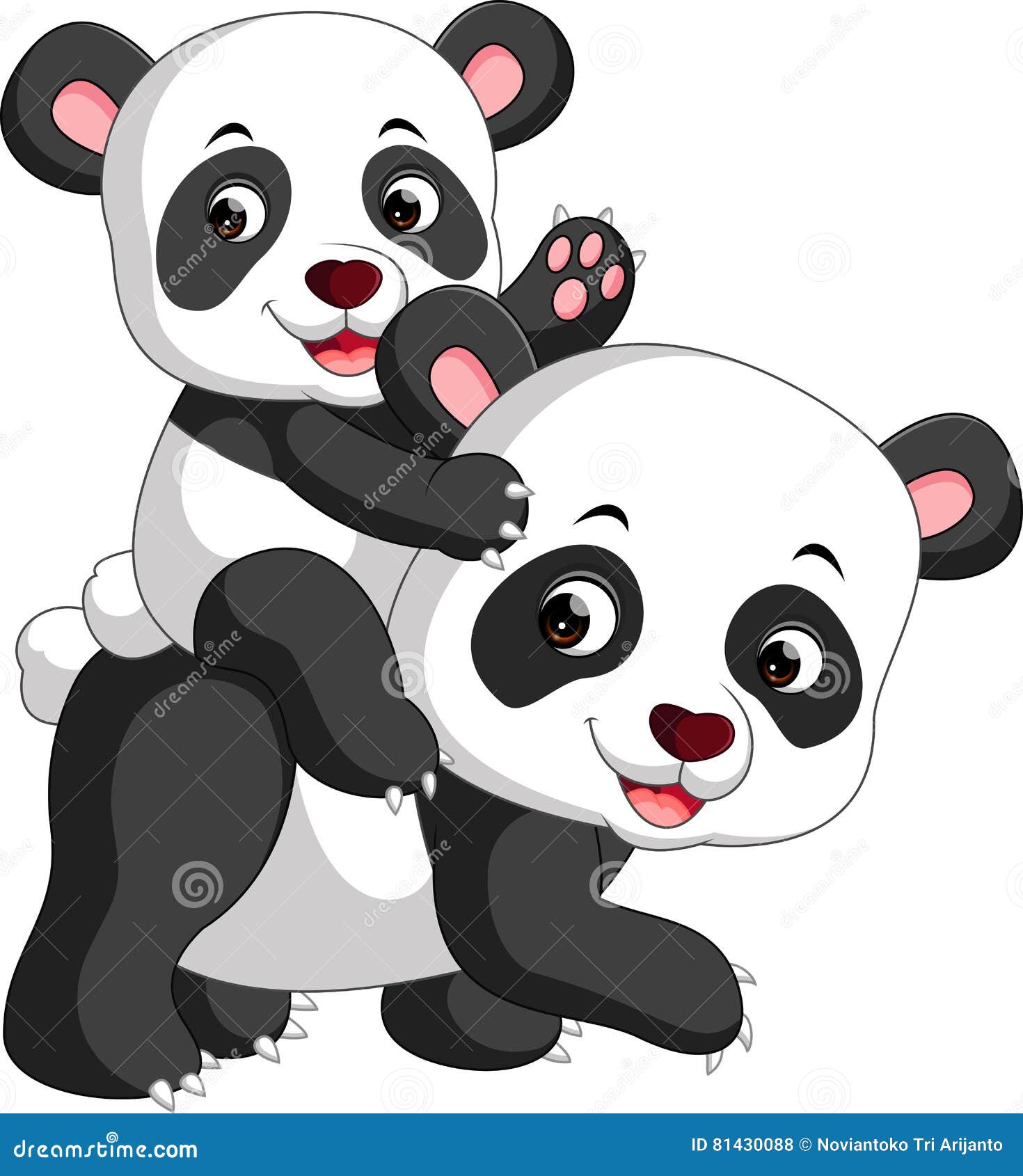 cute panda cartoon