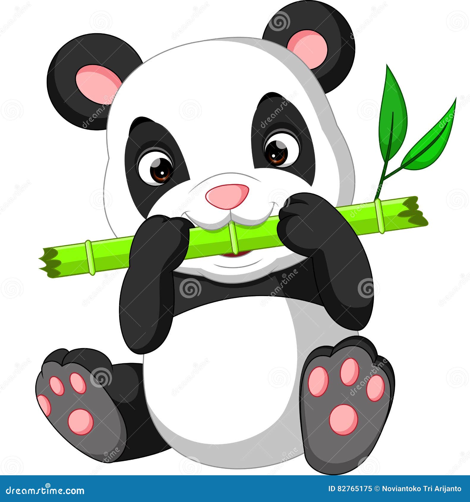 Cute panda cartoon stock vector. Illustration of tropical - 82765175