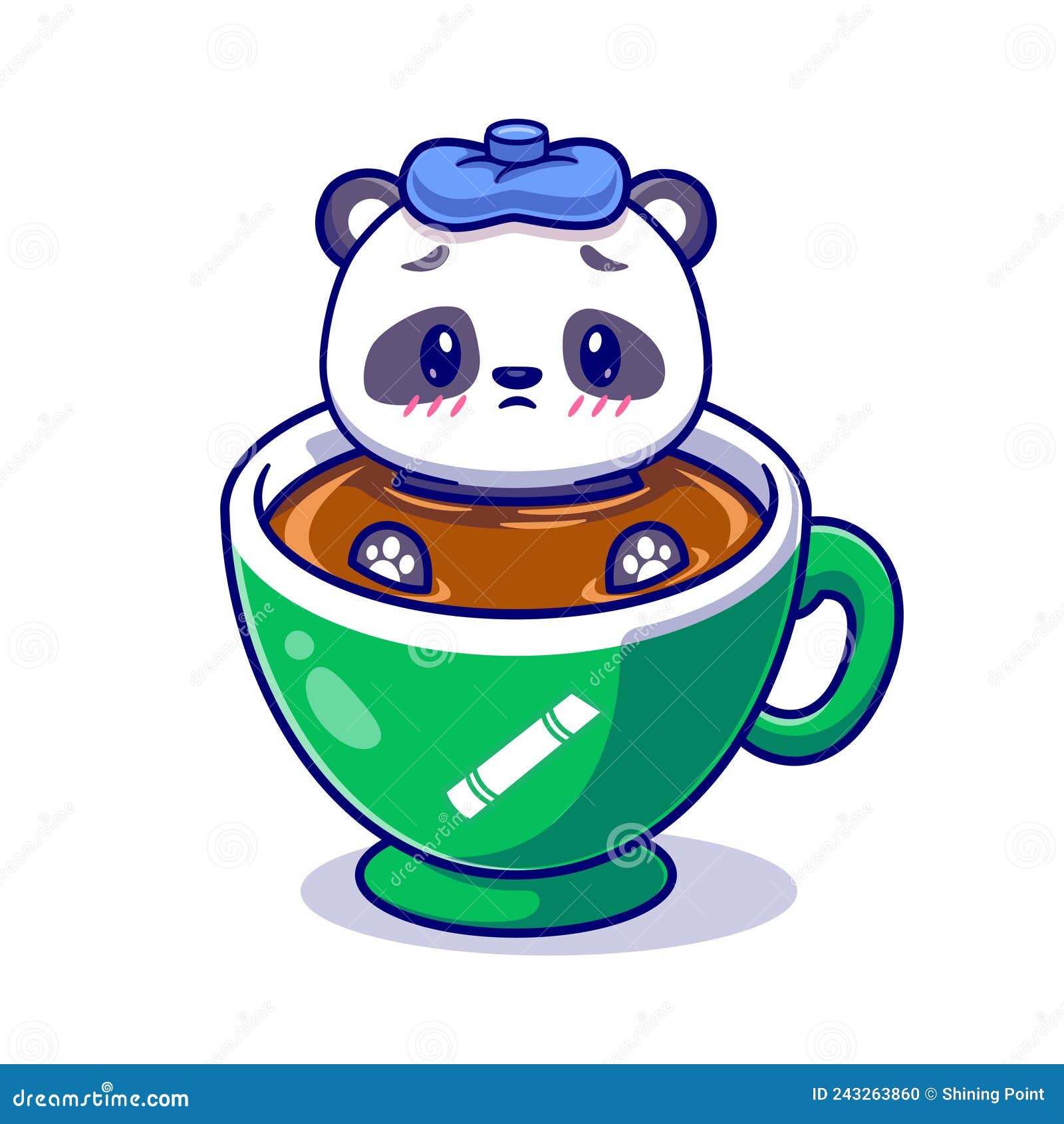 Premium Vector  Cute coffee mug cartoon illustration