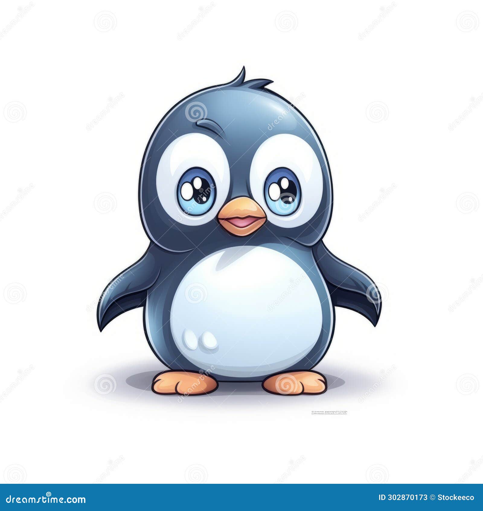 Hand Drawn Animals PNG Picture, Cartoon Anime Hand Drawn Animal Penguin,  Cartoon Animals, Lovely Animals, Hand Painted PNG Image For Free Download