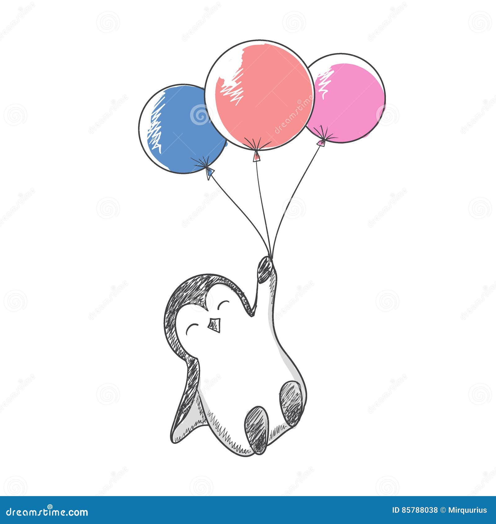 506 Penguin Balloons Stock Illustrations, Vectors & Clipart