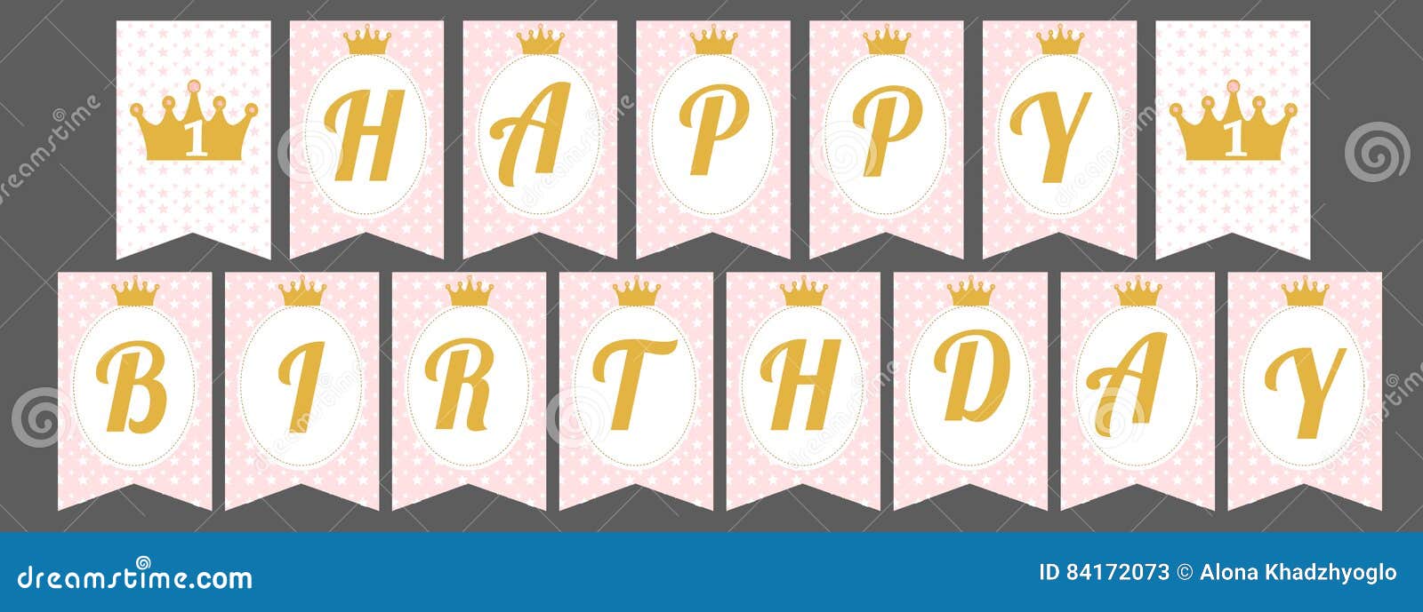 Happy Birthday Banner Template Printable from thumbs.dreamstime.com