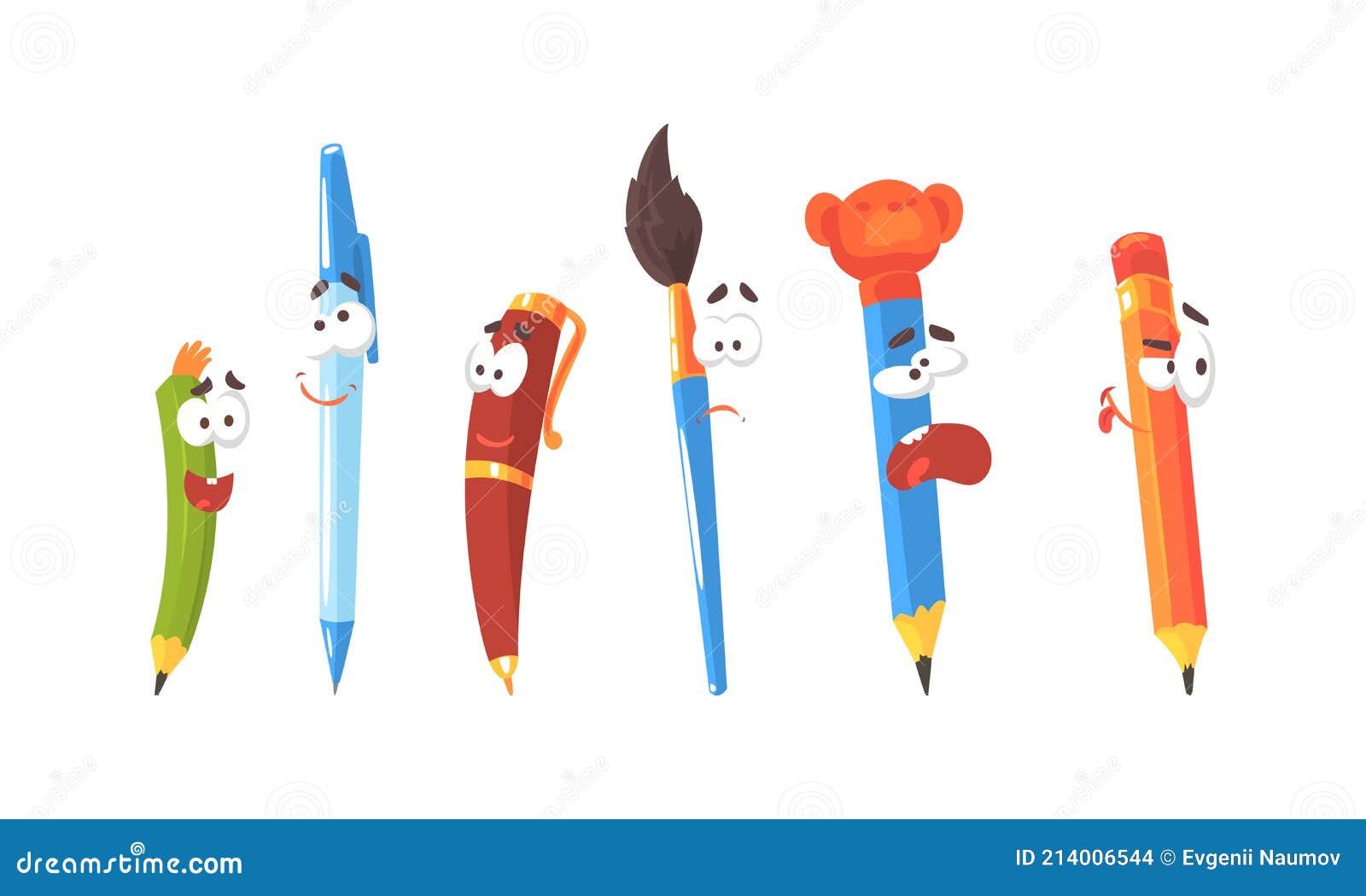 Cute Pens and Pencils Characters Collection, Emotional School Supplies with Funny Faces Cartoon Vector Illustration Stock Vector - Illustration of tool, office: 214006544 Cute Pens and Pencils Characters Collection, Emotional School Supplies with Funny Faces Cartoon Vector Illustration Stock Vector - Illustration of tool, office: 214006544