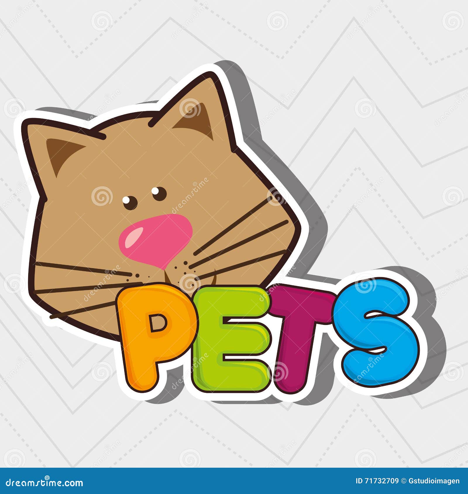 Cute pets design stock illustration. Illustration of forever 71732709