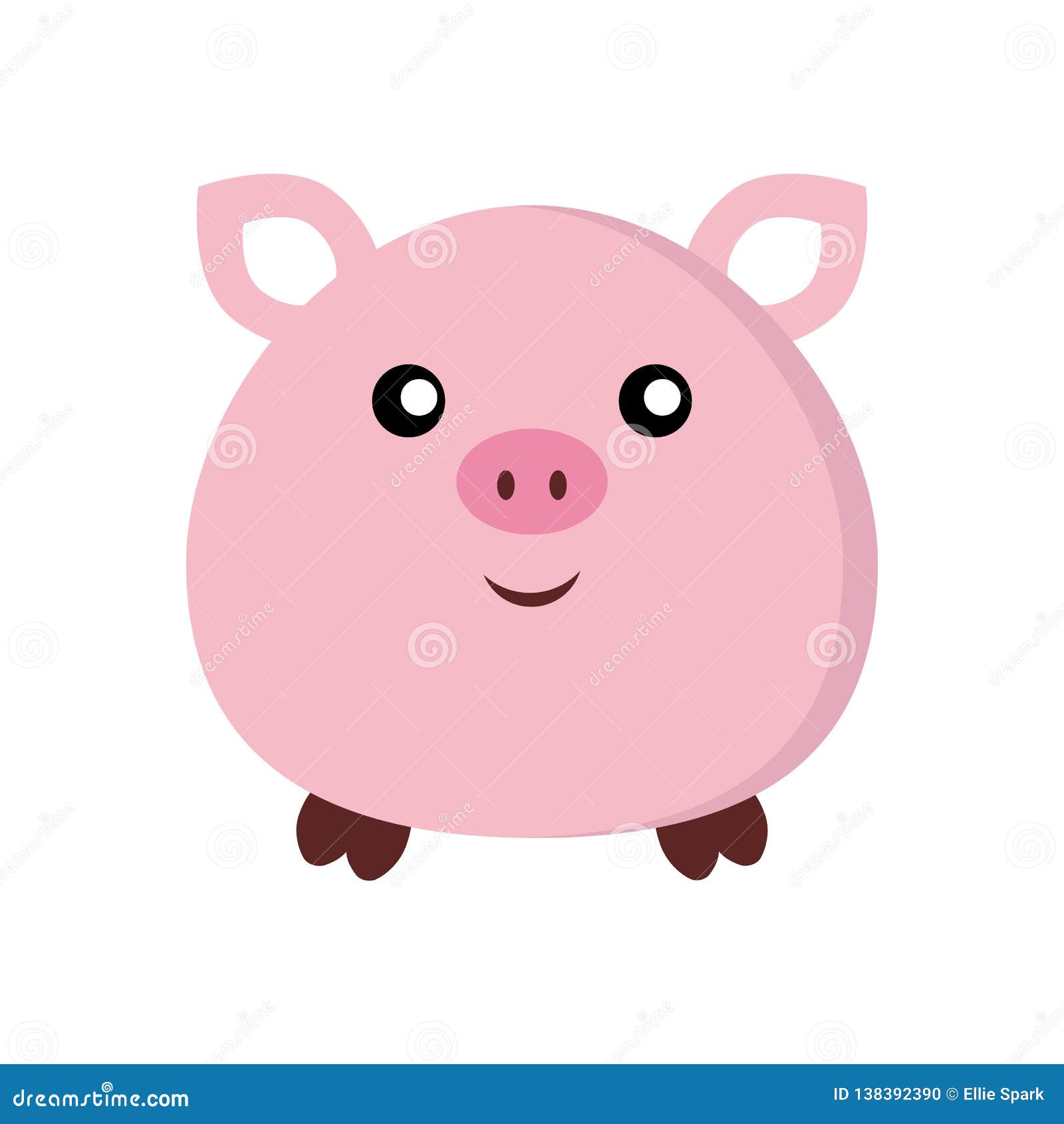 Cute pig sticker stock vector. Illustration of background - 138392390 Cute pig sticker stock vector. Illustration of background - 138392390