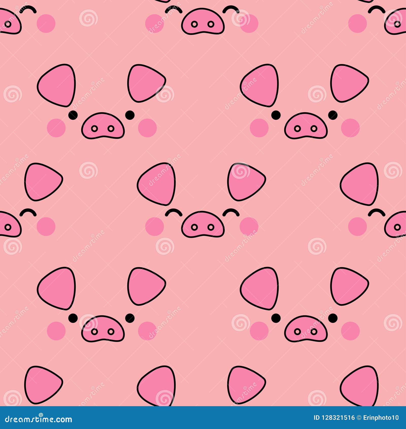 Cute Pigs Seamless Pattern Background Stock Vector - Illustration of emoji, invitation: 128321516 Cute Pigs Seamless Pattern Background Stock Vector - Illustration of emoji, invitation: 128321516
