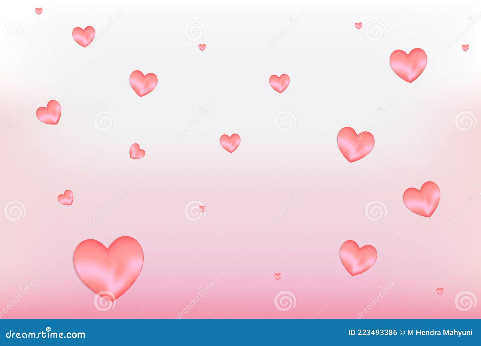 Cute Pink Background with Heart Shape Love Icon Stock Vector